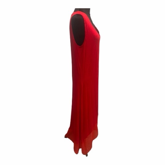 Kate & Mallory Women’s Vibrant Red Sleeveless Garment Maxi Dress Size XL NWOT - Picture 5 of 6
